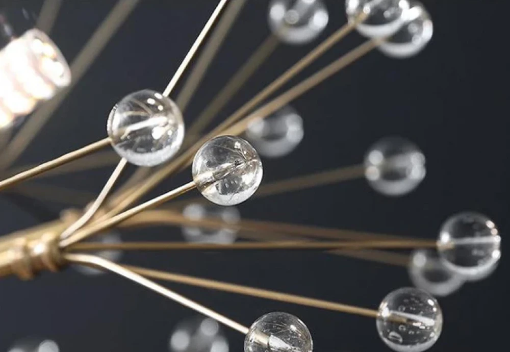 globe chandelier with crystals